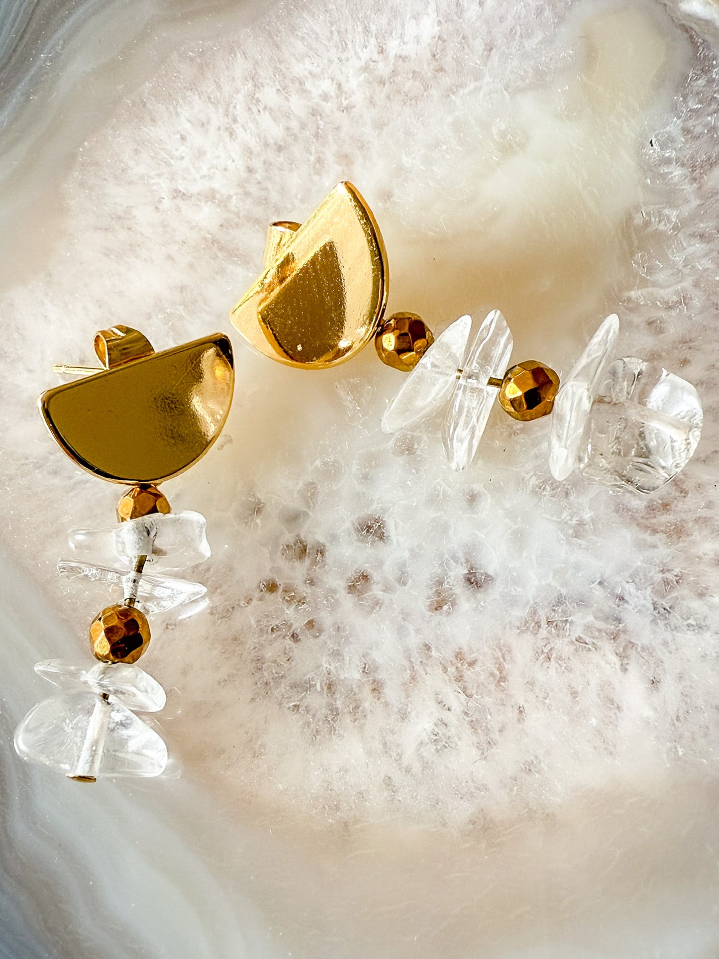 Boucles d'oreilles Cristal de Roche