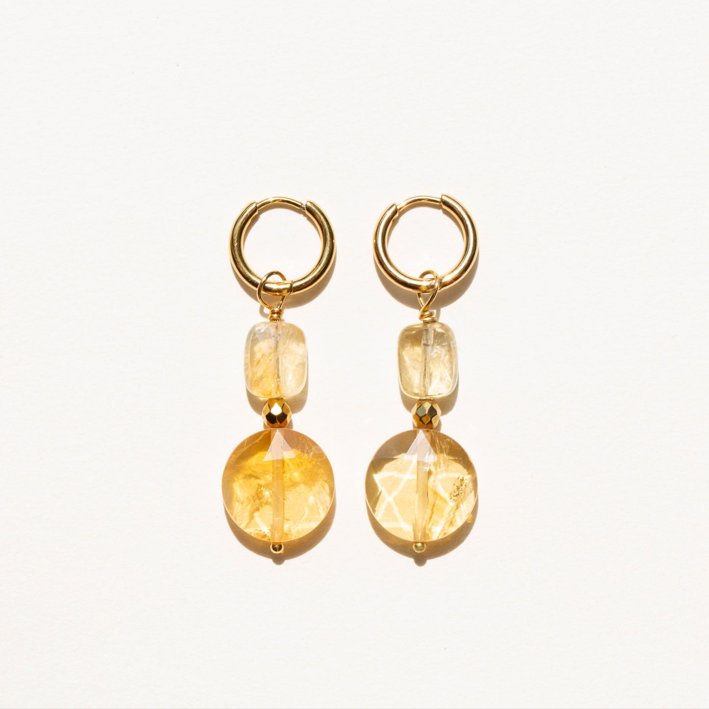 Boucles d'oreilles Citrine