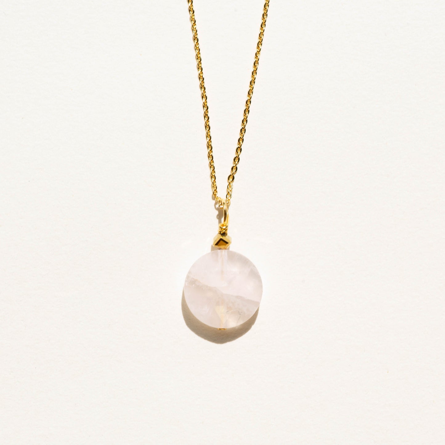 Pendentif Pierre de quartz rose