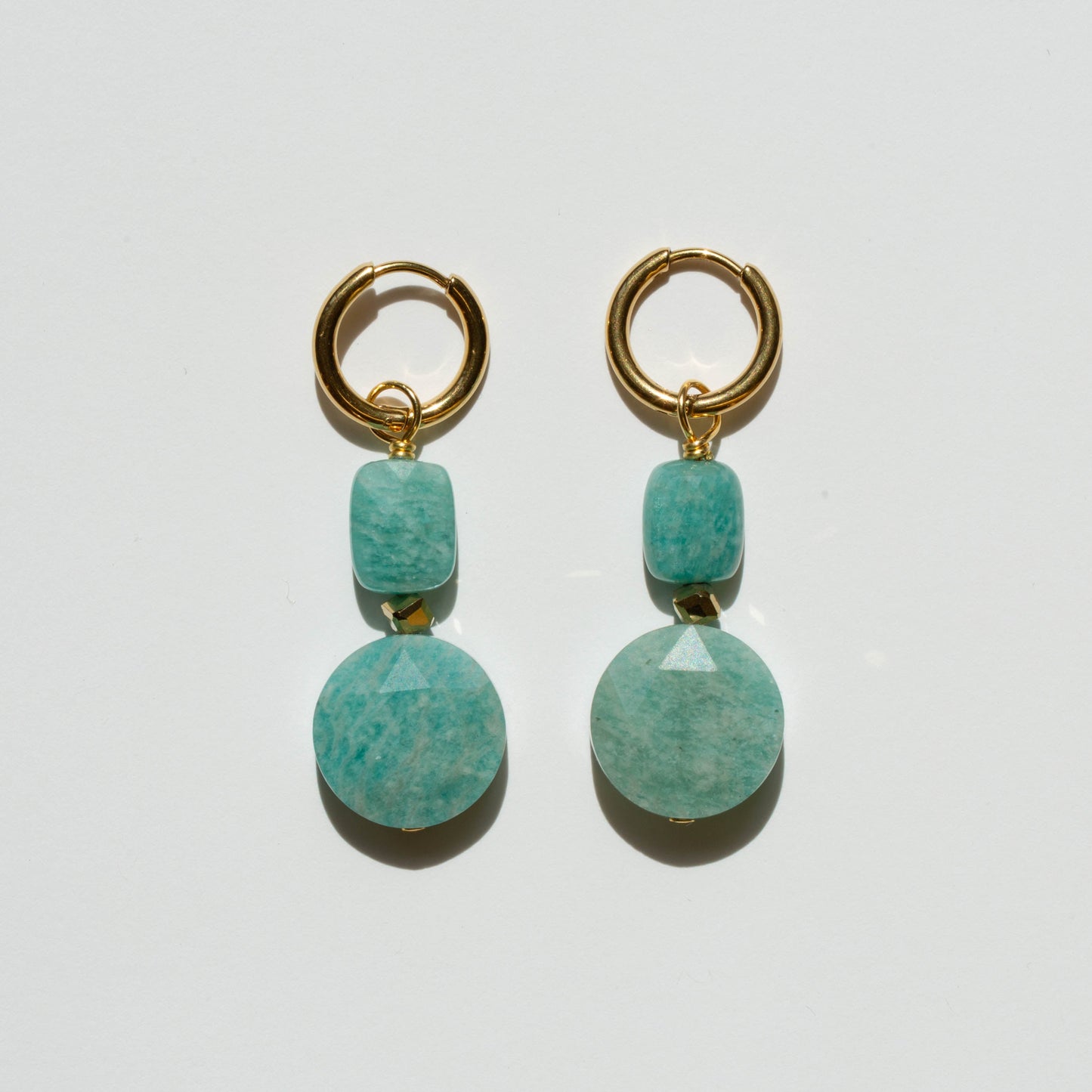 Boucles d'oreilles Pierre Amazonite