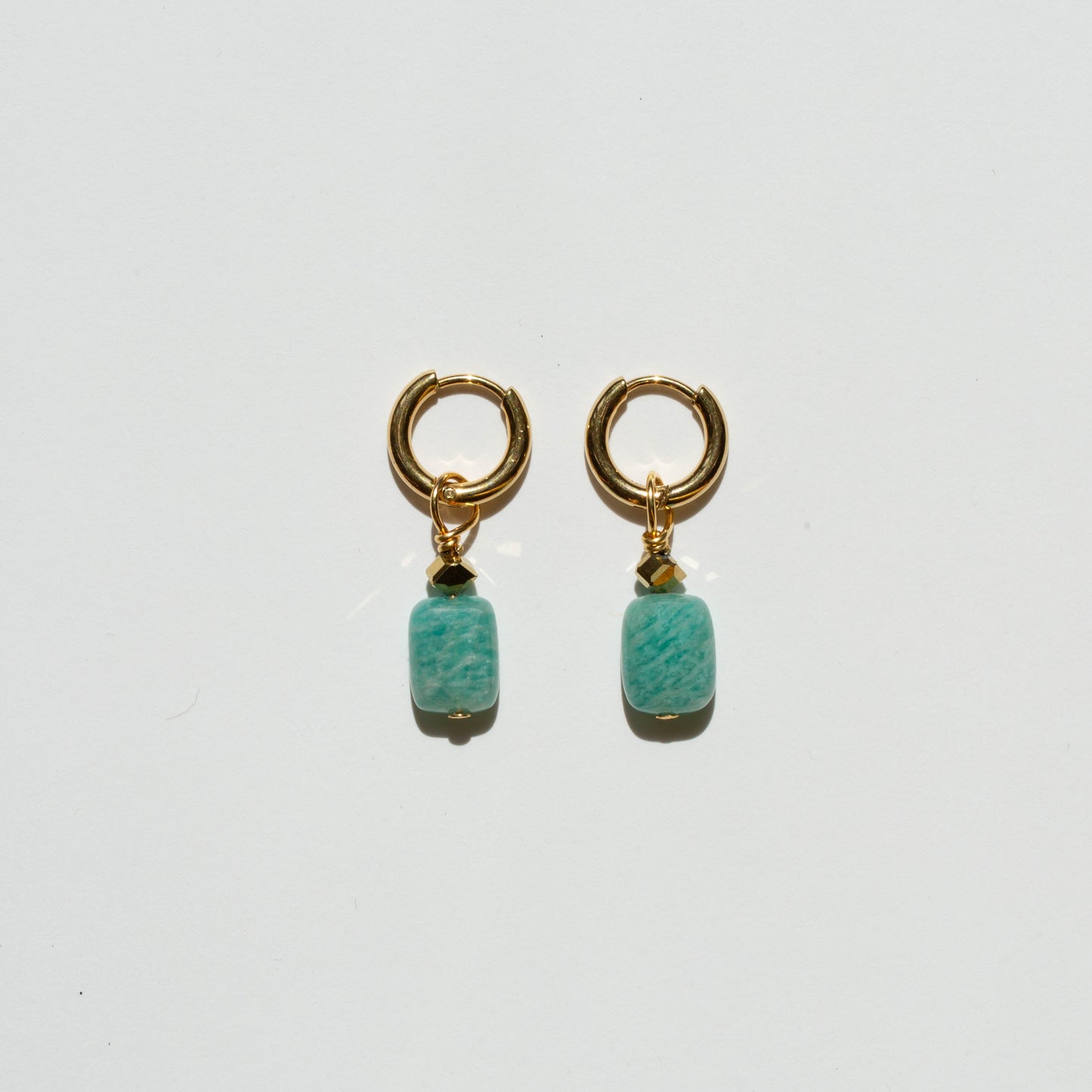 Boucles d'oreilles Pierre Amazonite