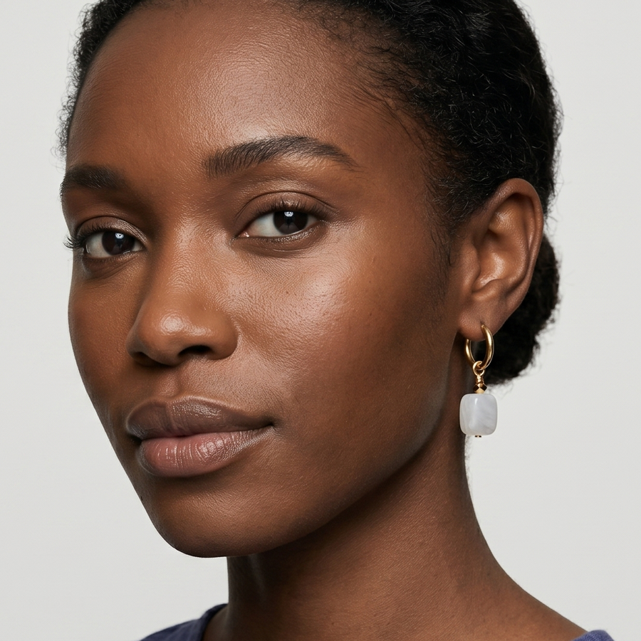 Boucles d'oreilles Pierre de lune