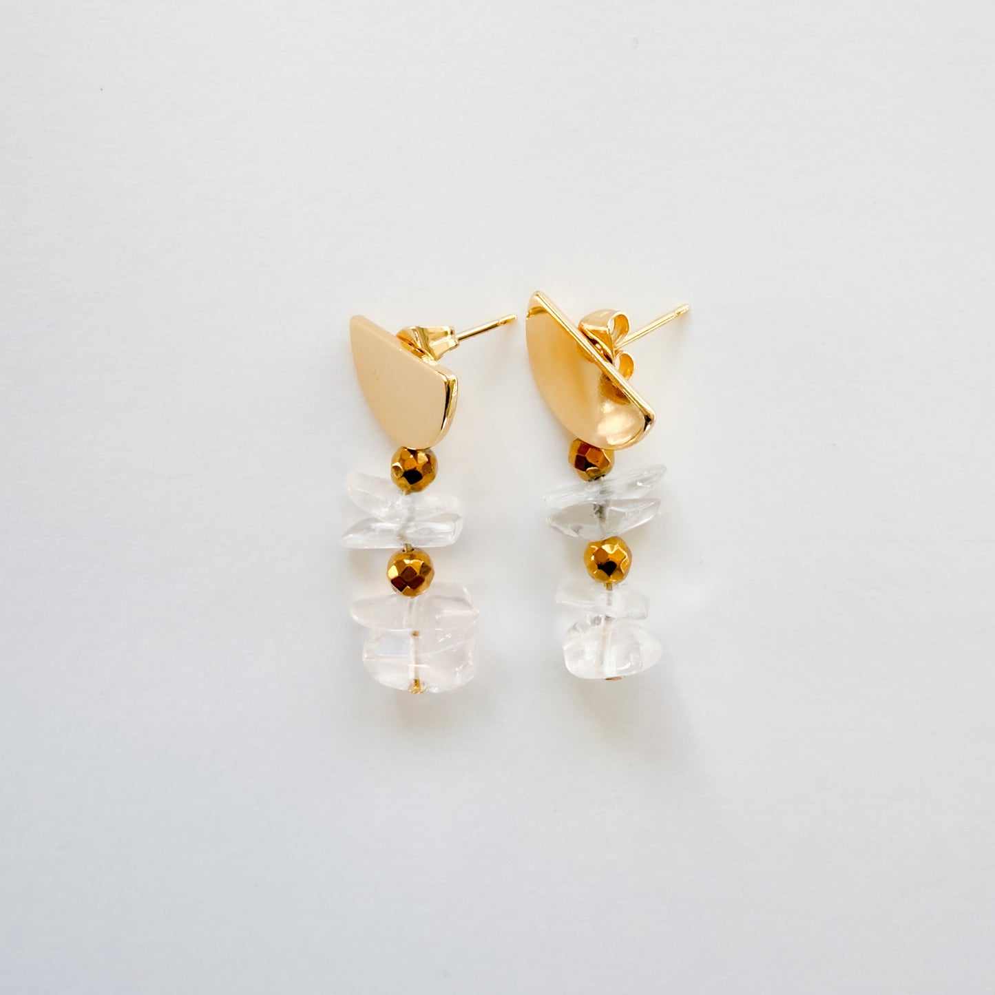 Boucles d'oreilles Cristal de Roche