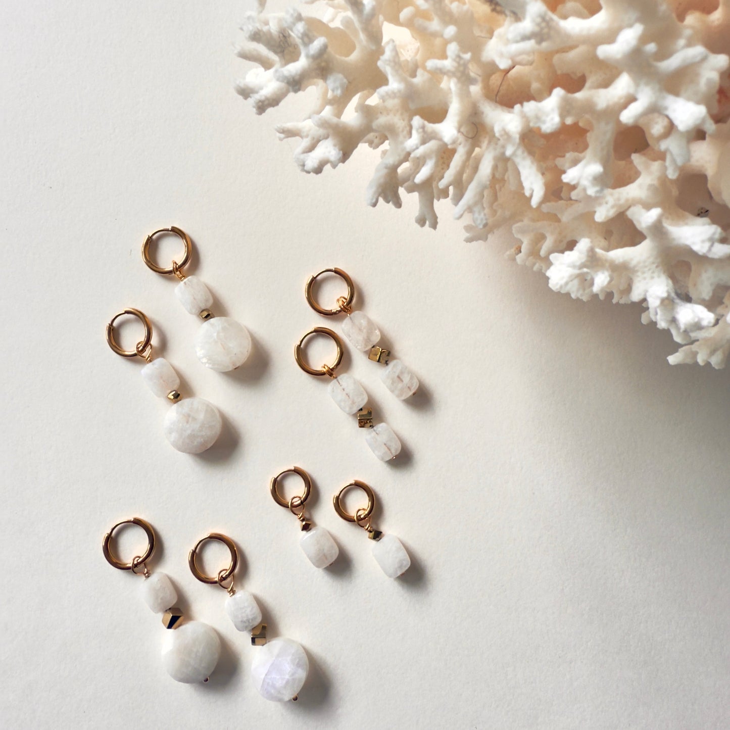 Boucles d'oreilles Pierre de Lune
