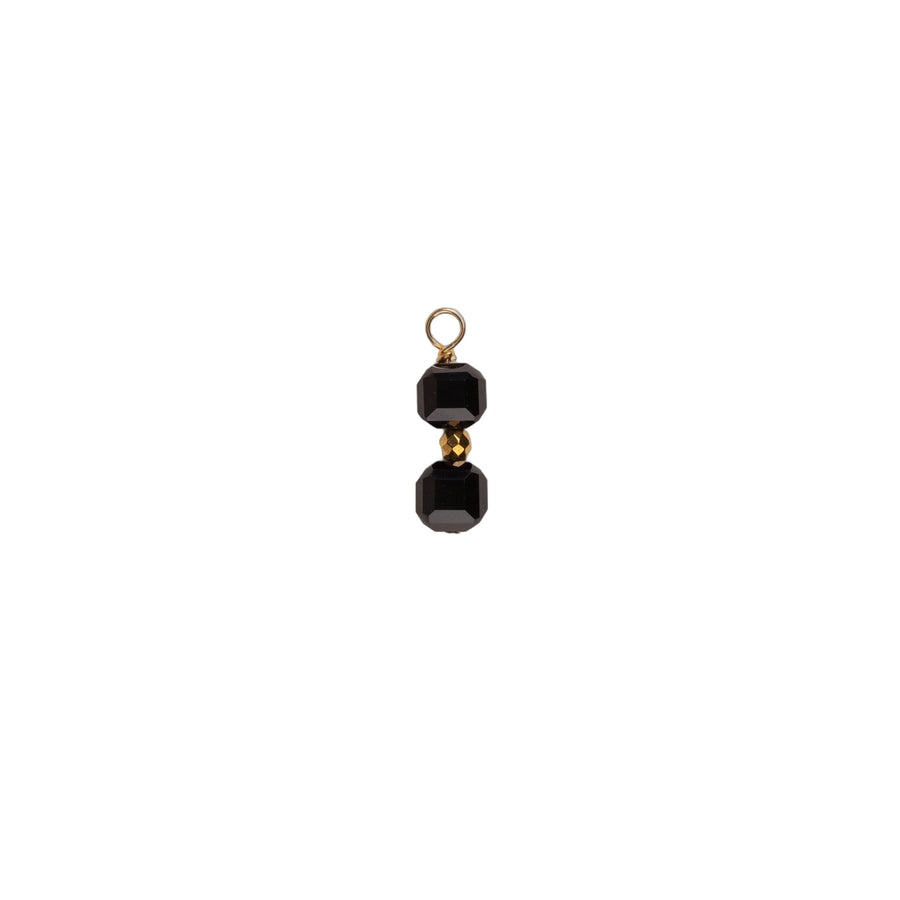 Colgante cubo doble de piedra – Ónix