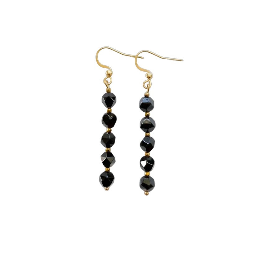 Boucles d'oreilles Onyx