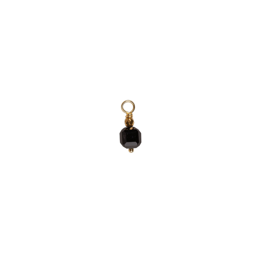 Charms pierre cubique - Onyx
