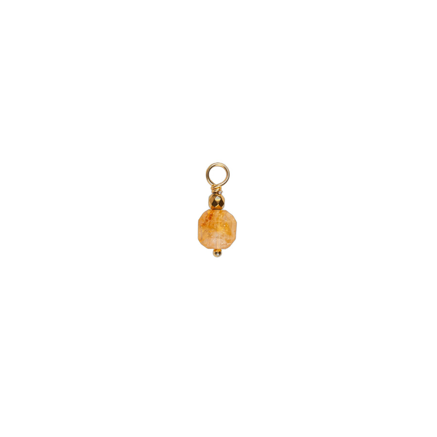 Charms pierre cubique - Citrine