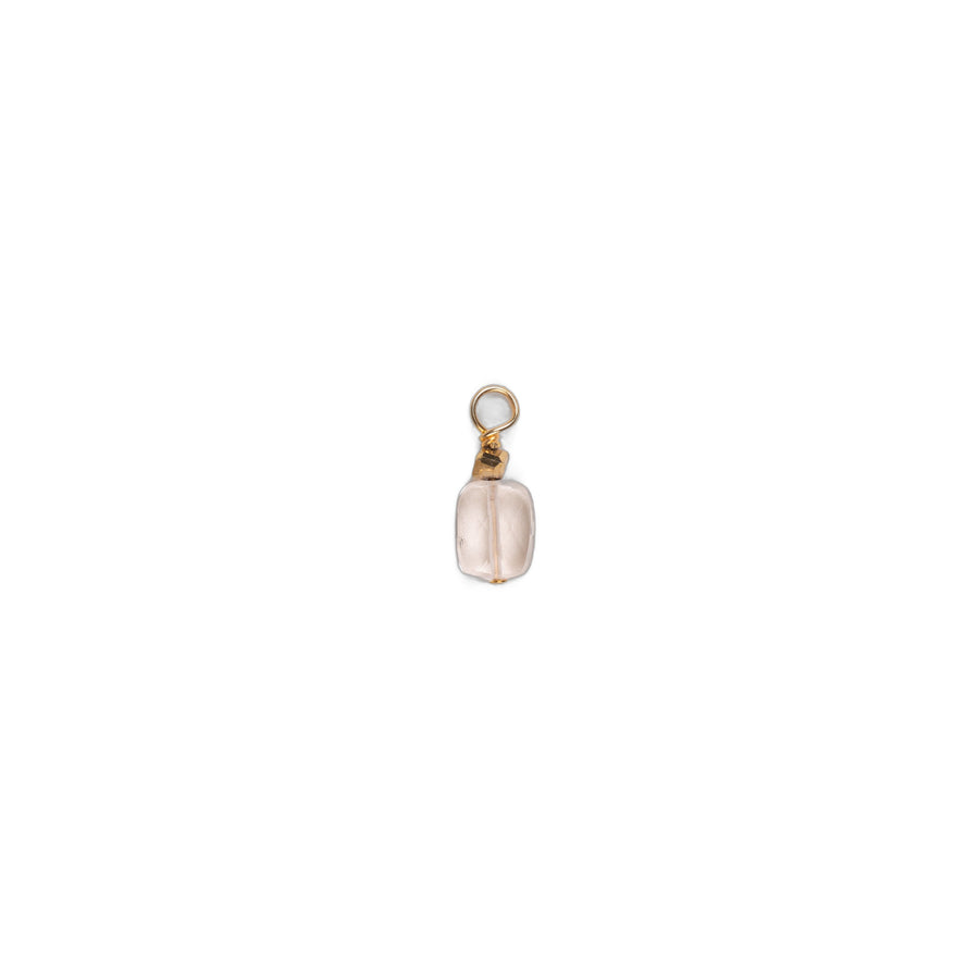 Rectangular Stone Charms - Rock Crystal