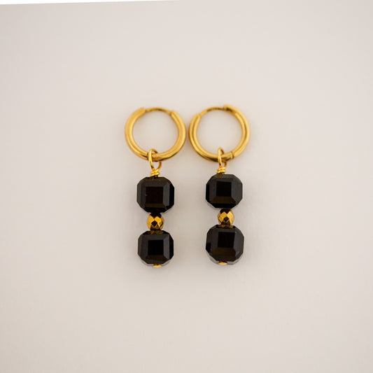 Boucles d'oreilles Onyx