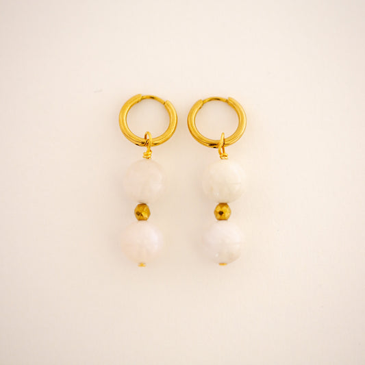 Boucles d'oreilles Pierre de lune