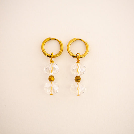 Boucles d'oreilles Perles de Cristal de bohème