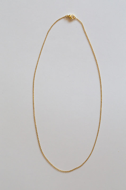 Collier de chaînes tressés plaquée or