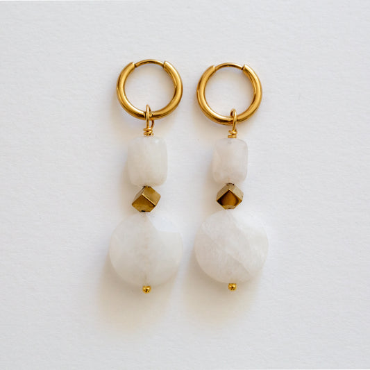Boucles d'oreilles Pierre de Lune