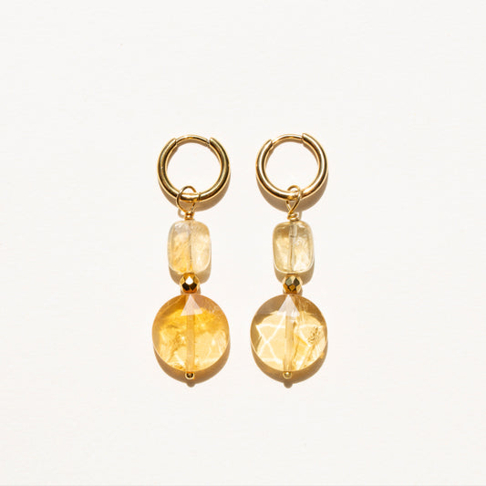 Boucles d'oreilles Citrine