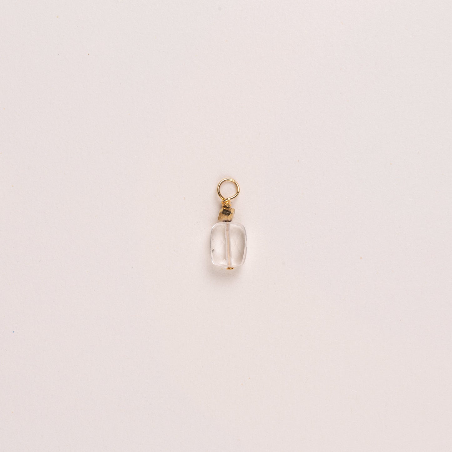 Charms pierre rectangulaire - Cristal de Roche