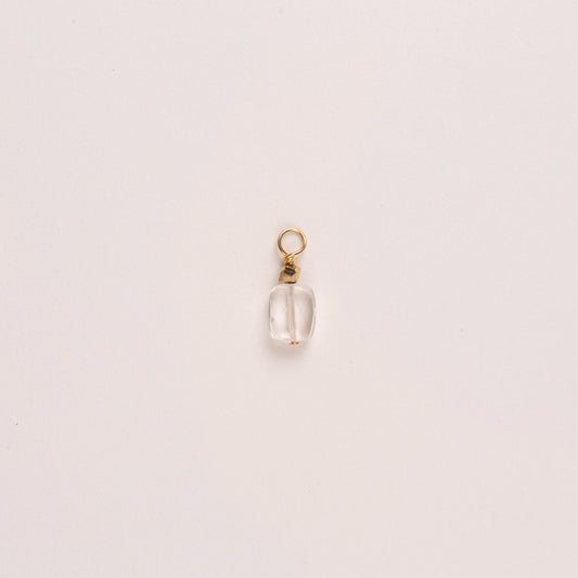 Charms pierre rectangulaire - Cristal de Roche