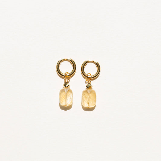 Boucles d'oreilles Citrine