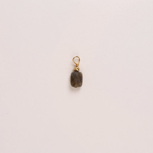 Charms pierre rectangulaire - Labradorite