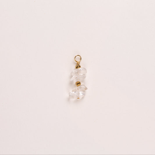 Charms éclat de pierre - Cristal de roche