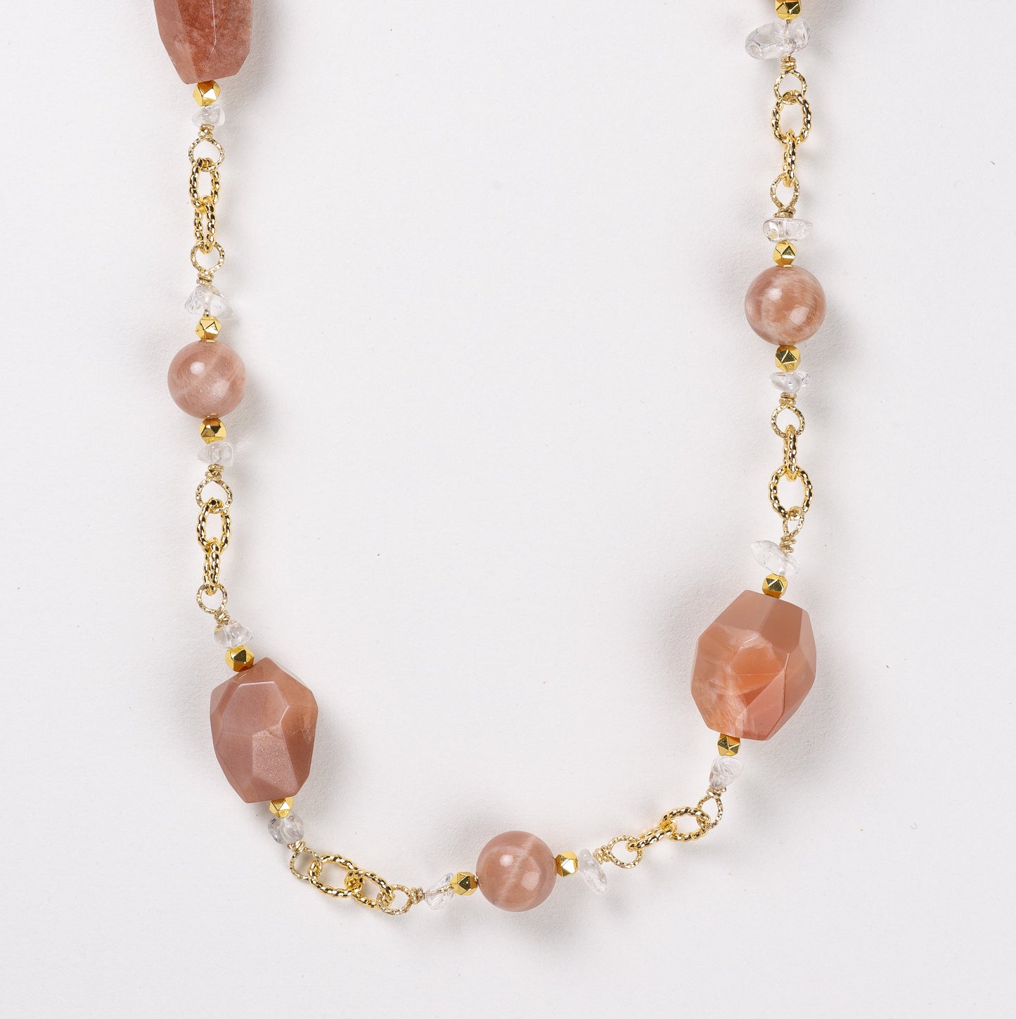 Collier Chaîne Plaquée Or – Pierre de Soleil