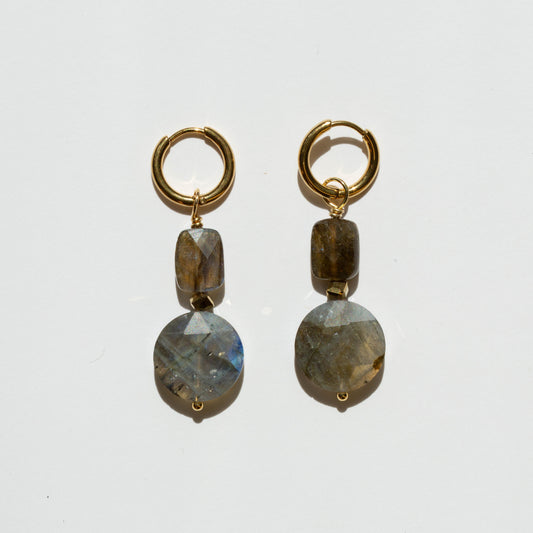 Boucles d'oreilles Pierre de Labradorite