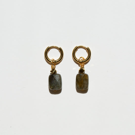 Boucles d'oreilles Pierre de Labradorite