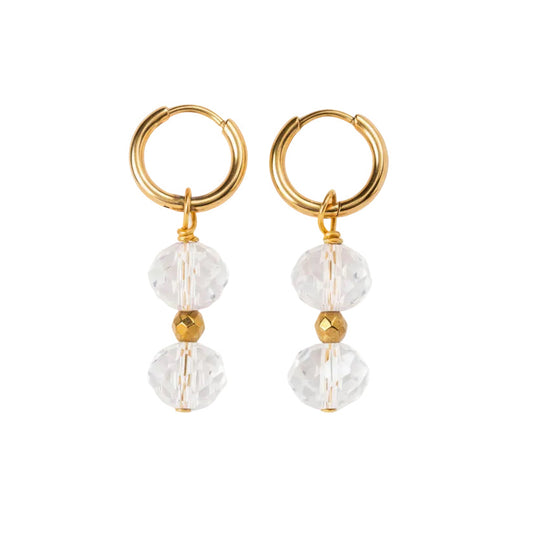 Boucles d'oreilles Perles de Cristal de bohème