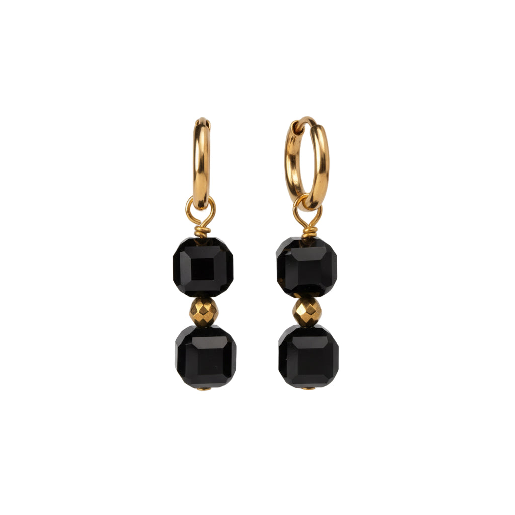 Boucles d'oreilles Onyx