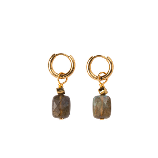 Boucles d'oreilles Pierre de Labradorite