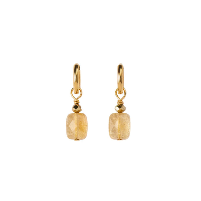 Boucles d'oreilles Citrine