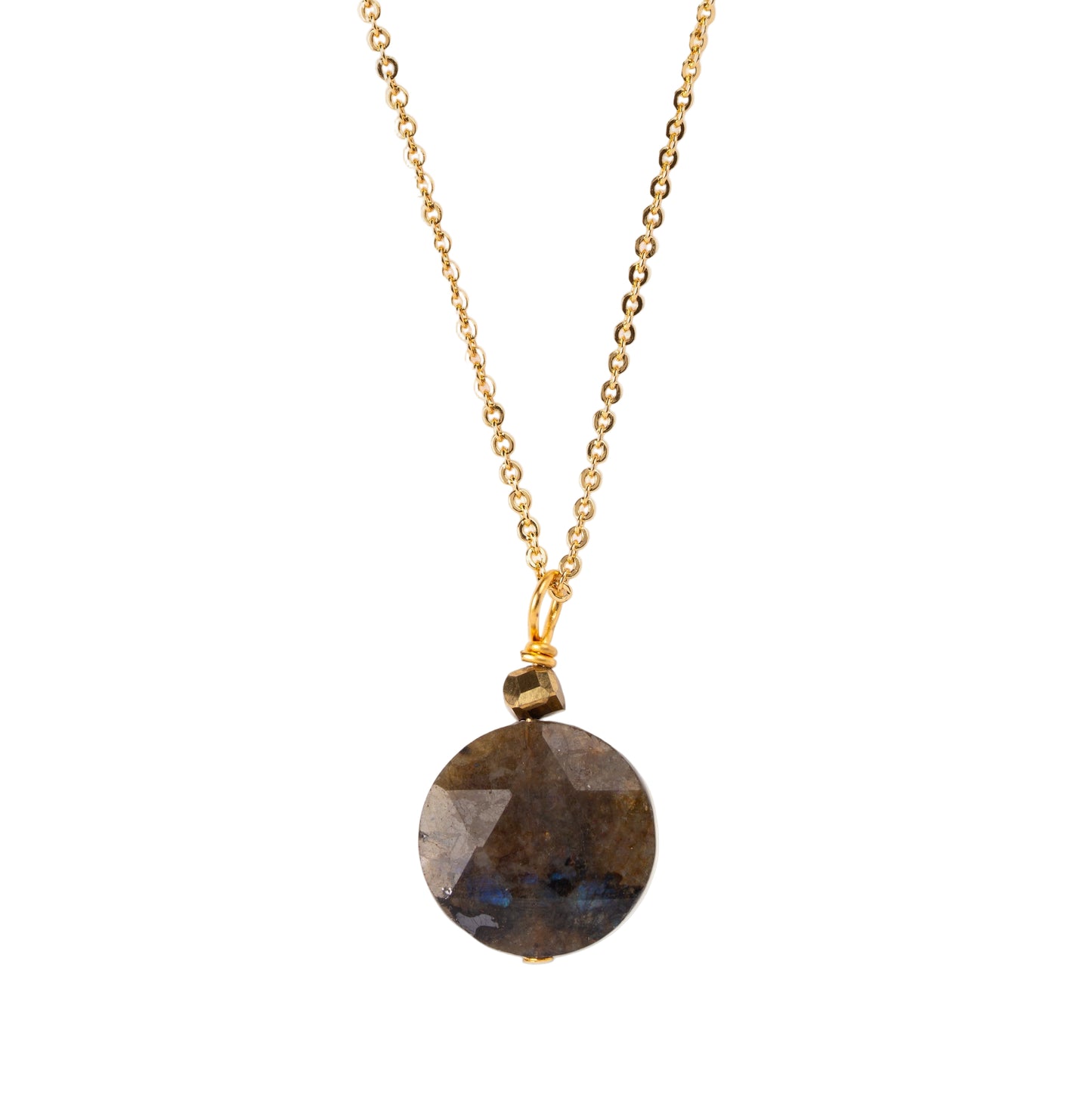 Collier avec Pendentif Pierre de Labradorite