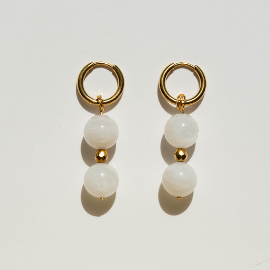 Boucles d'oreilles Pierre de lune