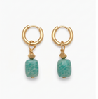 Boucles d'oreilles Pierre Amazonite