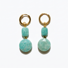 Boucles d'oreilles Pierre Amazonite