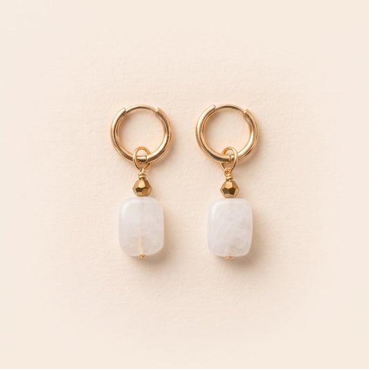 Boucles d'oreilles pierre de lune