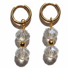 Boucles d'oreilles Perles de Cristal de bohème