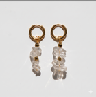 Rock Crystal Stone Earrings