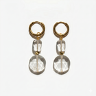 Boucles d'oreilles Pierre de cristal de roche