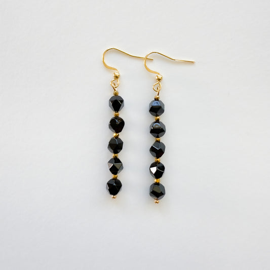 Boucle d'oreilles/Onyx