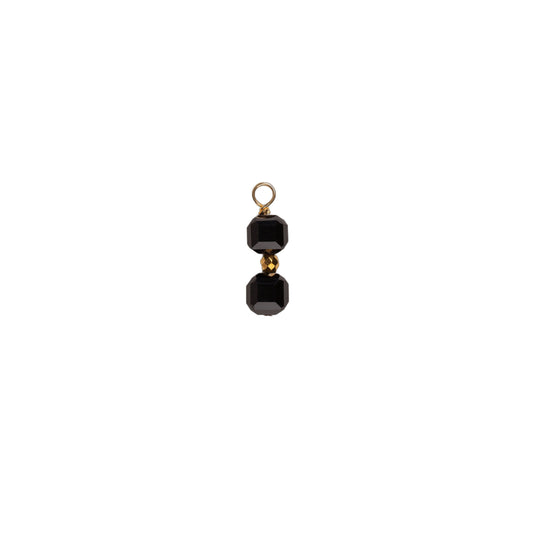 Charm pierre cube double – Onyx