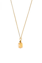 Collier avec pierre de citrine naturelle