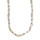 Collier Chaîne Plaquée Or – Pierre fine de Pierre de lune