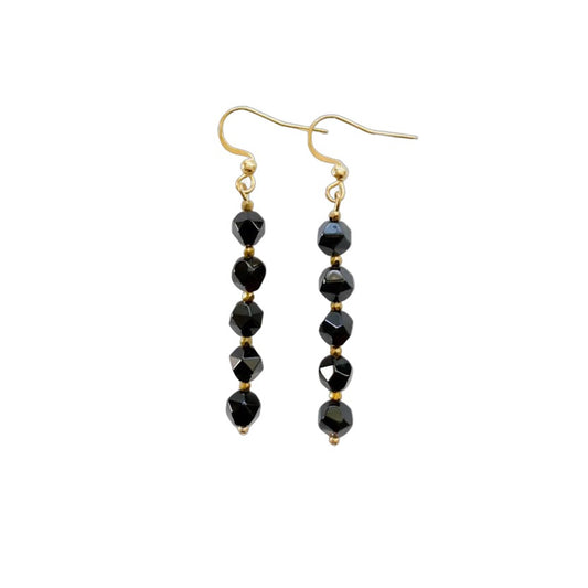 Boucles d'oreilles Onyx