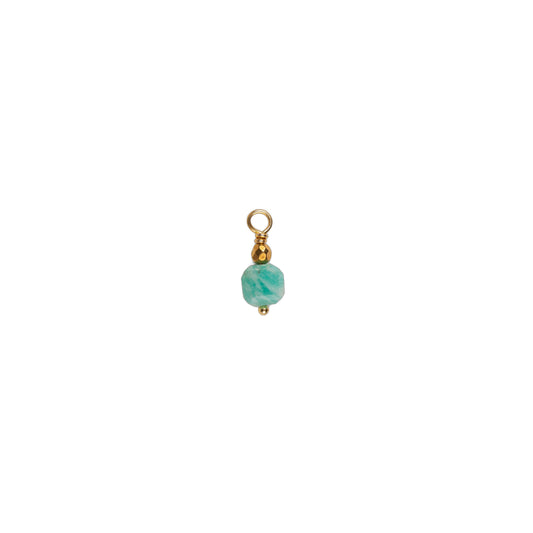 Charms pierre cubique - Amazonite