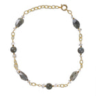 Collier Chaîne Plaquée Or – Pierre de Labradorite