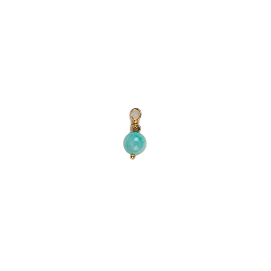 Charms pierre ronde - Amazonite