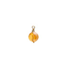 Charms pierre ronde ciselée - Citrine