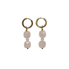Boucles d'oreilles Quartz Rose