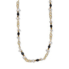 Collier Chaîne Plaquée Or – Pierre fine d'Onyx noir